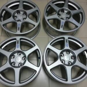 Genuine Mitsubishi Lancer Evolution VIII 17×8 Enkei wheels