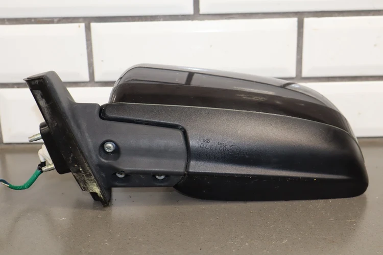 08-15 Mitsubishi EVO X Left Door Mirror OEM Power Phantom Black - Image 4