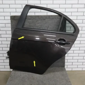 08-15 Mitsubishi EVO X Left Rear Door OEM Phantom Black