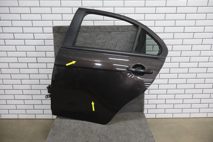 08-15 Mitsubishi EVO X Left Rear Door OEM Phantom Black