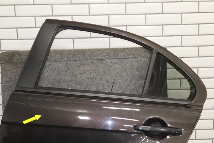 08-15 Mitsubishi EVO X Left Rear Door OEM Phantom Black - Image 12