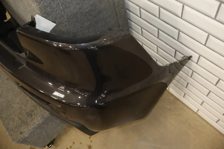 08-15 Mitsubishi EVO X Rear Bumper Cover Phantom Black - Image 11