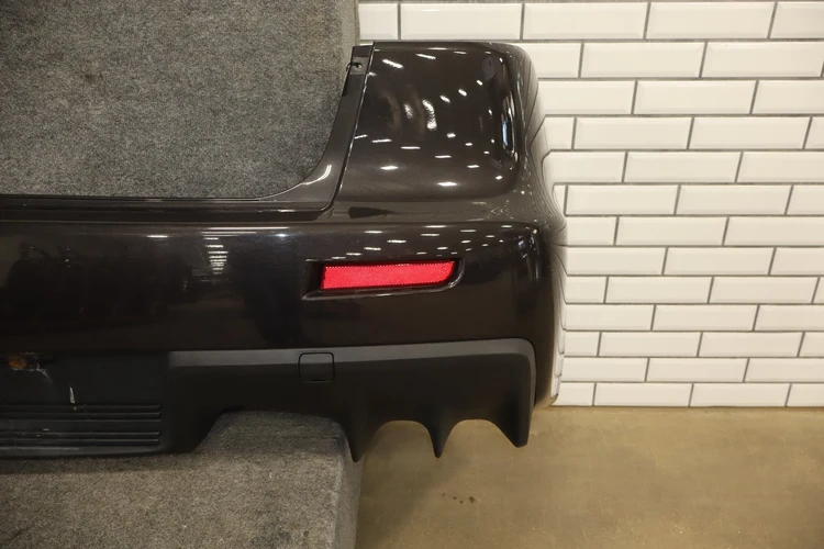 08-15 Mitsubishi EVO X Rear Bumper Cover Phantom Black - Image 8