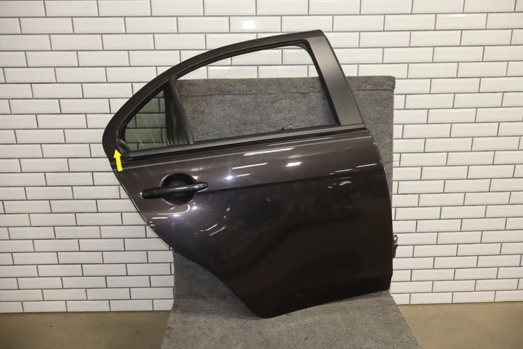 08-15 Mitsubishi EVO X Right Rear Door OEM Phantom Black