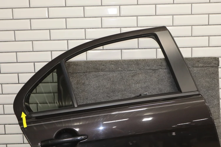 08-15 Mitsubishi EVO X Right Rear Door OEM Phantom Black - Image 8