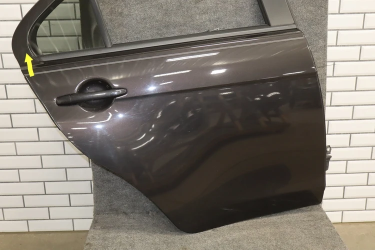 08-15 Mitsubishi EVO X Right Rear Door OEM Phantom Black - Image 7