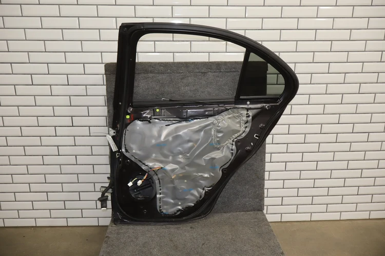 08-15 Mitsubishi EVO X Right Rear Door OEM Phantom Black - Image 6