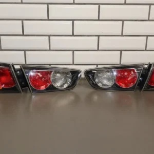 08-15 Mitsubishi EVO X Taillight Set OEM Complete 4pc Clean Lenses Tested Good