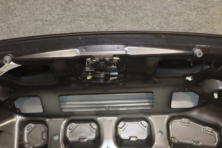 08-15 Mitsubishi EVO X Trunk Lid Decklid OEM Phantom Black U02 Passive Entry - Image 10