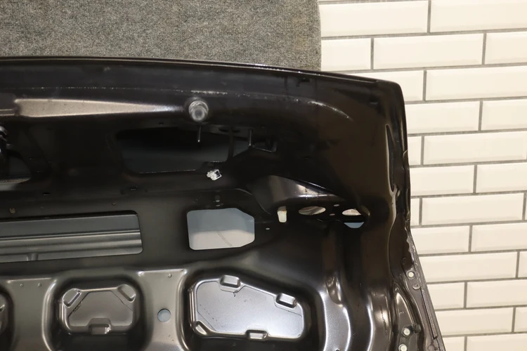 08-15 Mitsubishi EVO X Trunk Lid Decklid OEM Phantom Black U02 Passive Entry - Image 8