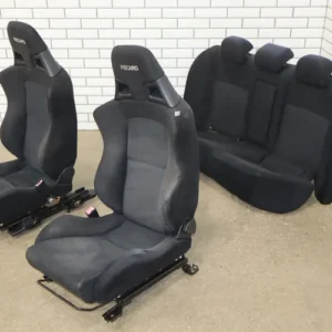 08-15 Mitsubishi Lancer Evolution X Recaro Seat Set Front/Rear OEM
