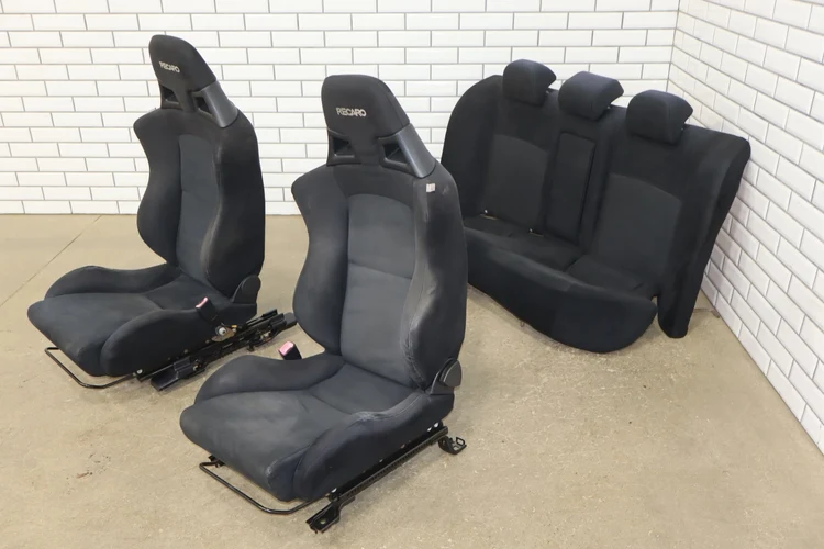 08-15 Mitsubishi Lancer Evolution X Recaro Seat Set Front/Rear OEM