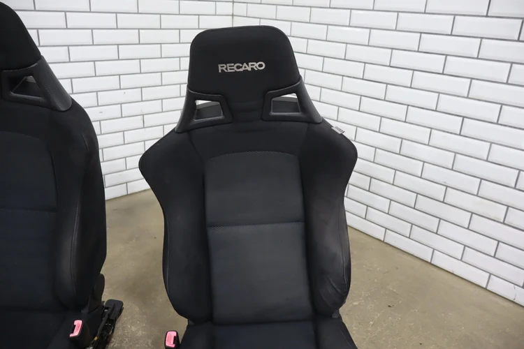 08-15 Mitsubishi Lancer Evolution X Recaro Seat Set Front/Rear OEM - Image 16