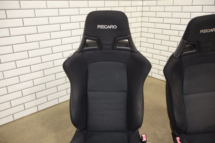 08-15 Mitsubishi Lancer Evolution X Recaro Seat Set Front/Rear OEM - Image 14