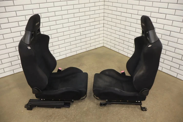 08-15 Mitsubishi Lancer Evolution X Recaro Seat Set Front/Rear OEM - Image 13