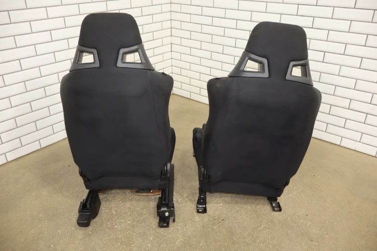 08-15 Mitsubishi Lancer Evolution X Recaro Seat Set Front/Rear OEM - Image 10