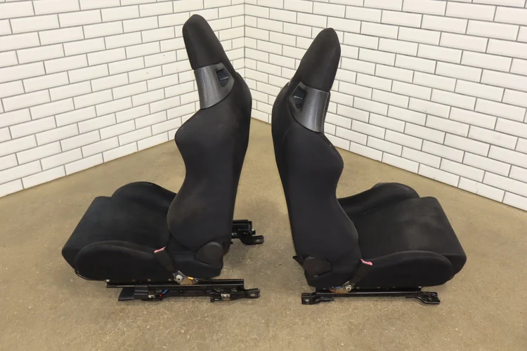 08-15 Mitsubishi Lancer Evolution X Recaro Seat Set Front/Rear OEM - Image 7
