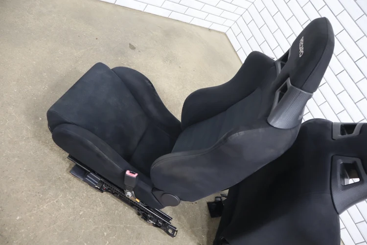 08-15 Mitsubishi Lancer Evolution X Recaro Seat Set Front/Rear OEM - Image 6