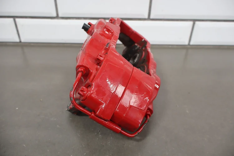 08-15 OEM Mitsubishi Evolution Evo X Brembo Brake Calipers Red SET - Image 11