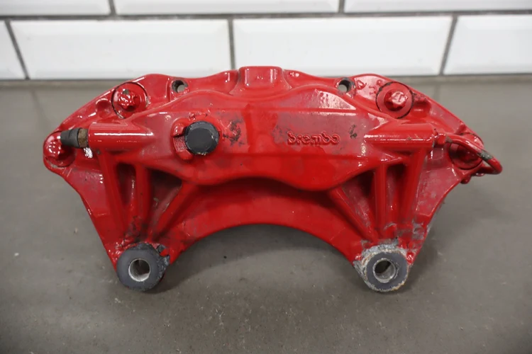 08-15 OEM Mitsubishi Evolution Evo X Brembo Brake Calipers Red SET - Image 10