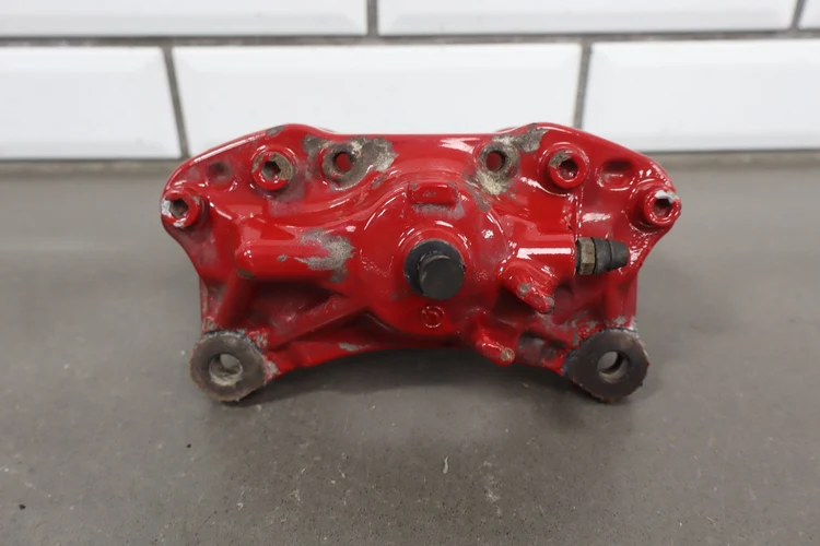 08-15 OEM Mitsubishi Evolution Evo X Brembo Brake Calipers Red SET - Image 6