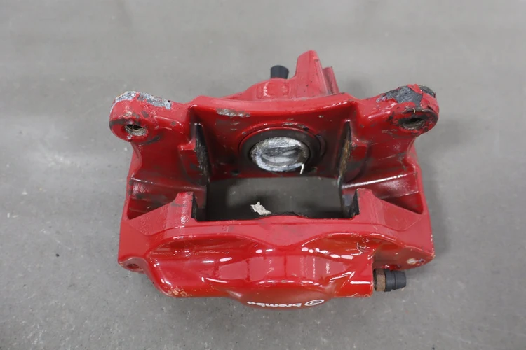 08-15 OEM Mitsubishi Evolution Evo X Brembo Brake Calipers Red SET - Image 5