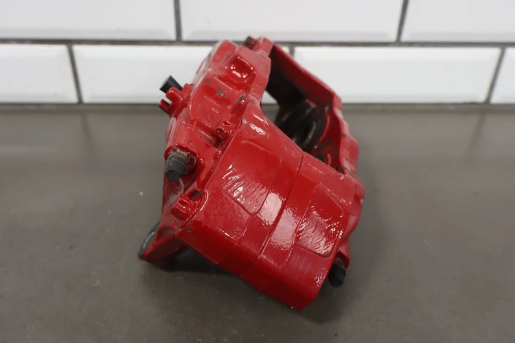 08-15 OEM Mitsubishi Evolution Evo X Brembo Brake Calipers Red SET - Image 3