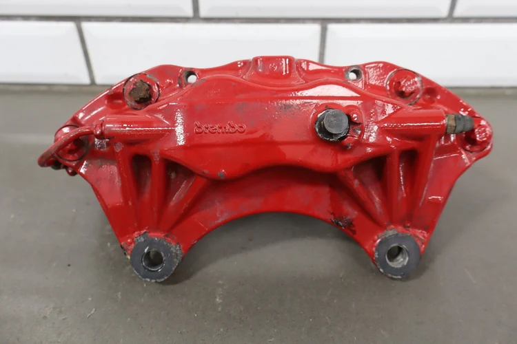 08-15 OEM Mitsubishi Evolution Evo X Brembo Brake Calipers Red SET - Image 2