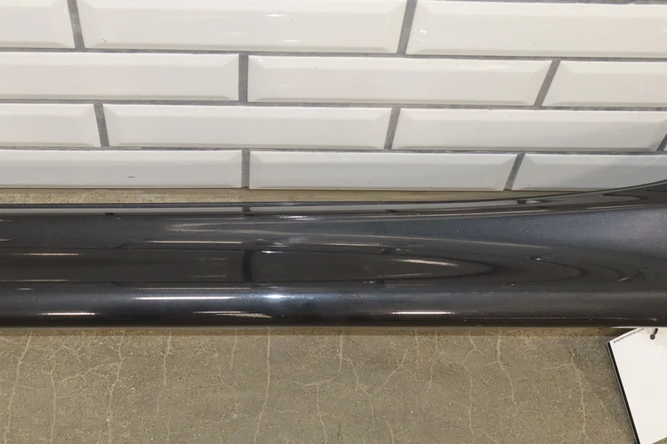 08-15 Mitsubishi Lancer Evolution X Evo 10 Left Side Skirt Rocker Molding Phantom Black - Image 7